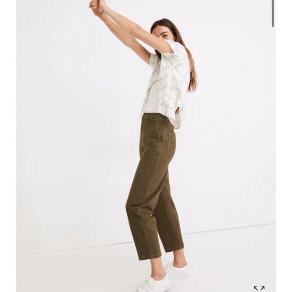 Madewell Balloon Pants in Kale - Picture 3 of 15